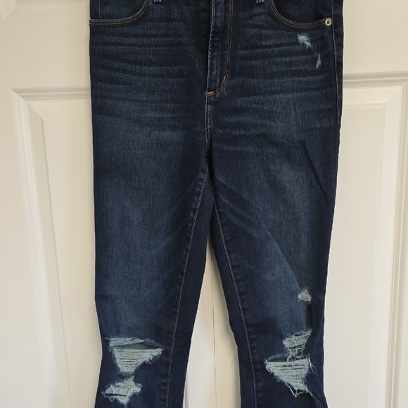 Abercrombie & Fitch Simone High Rise Super Skinny 26/2 Dark Blue Jeans - Picture 8 of 14